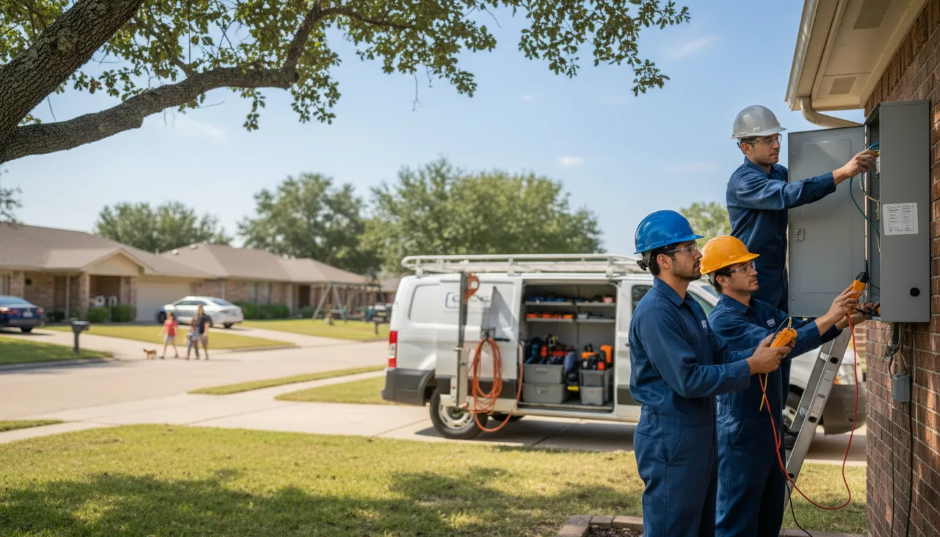 Certified electrician providing emergency electrical services in Richwood, OH